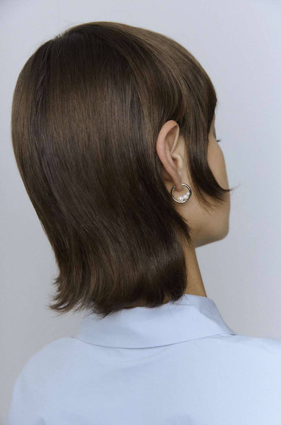 OTIUMBERG Creolen aus Silber mit Perlen Trio Pearl Hoops Damen SILBER 3