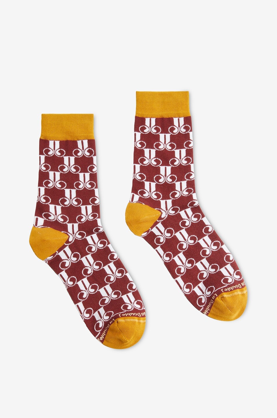 LA DOUBLEJ Chaussettes à motif fantaisie All Time Femme ROUGE FONCÉ 1