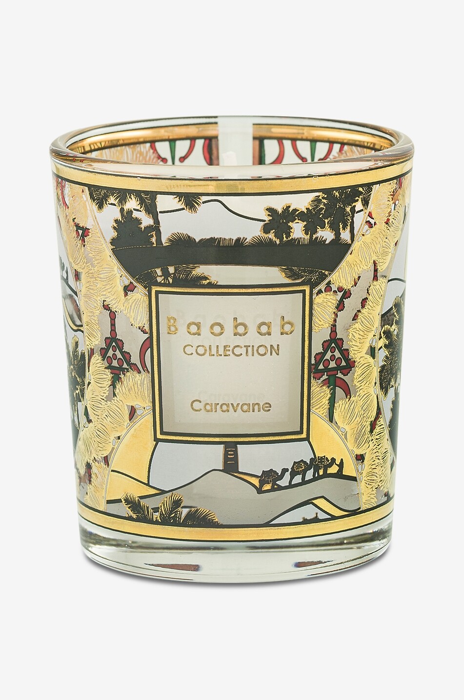 BAOBAB 3er-Set Duftkerzen Trio Travel Candles Rosace-Caravane-Afrika Haus Farblos 3
