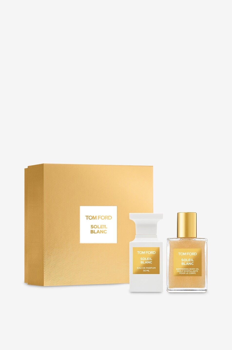Soleil Blanc eau de parfum and shimmering body oil set - 50 + 45 ml