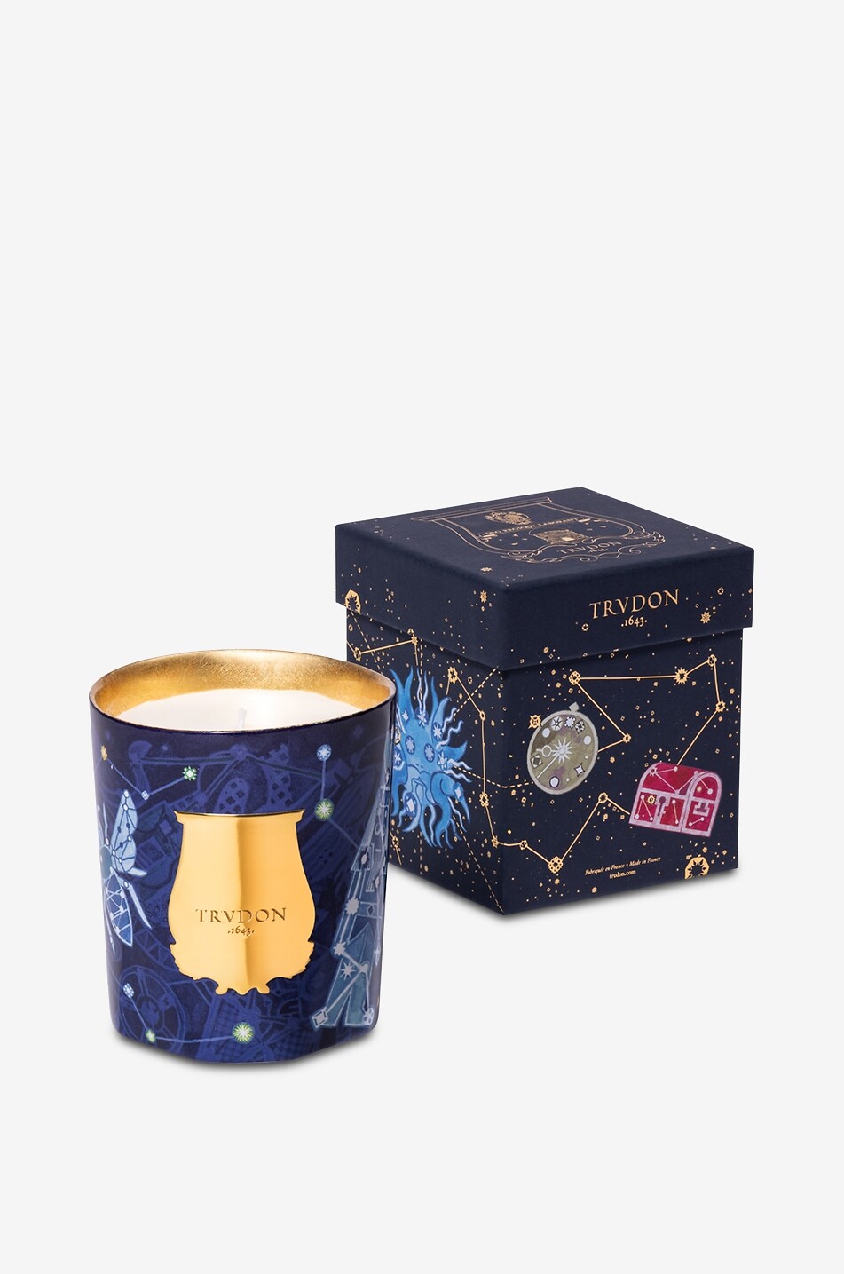 TRUDON Duftkerze Luna - Limitierte Weihnachtsausgabe - 270 g Haus Farblos 2