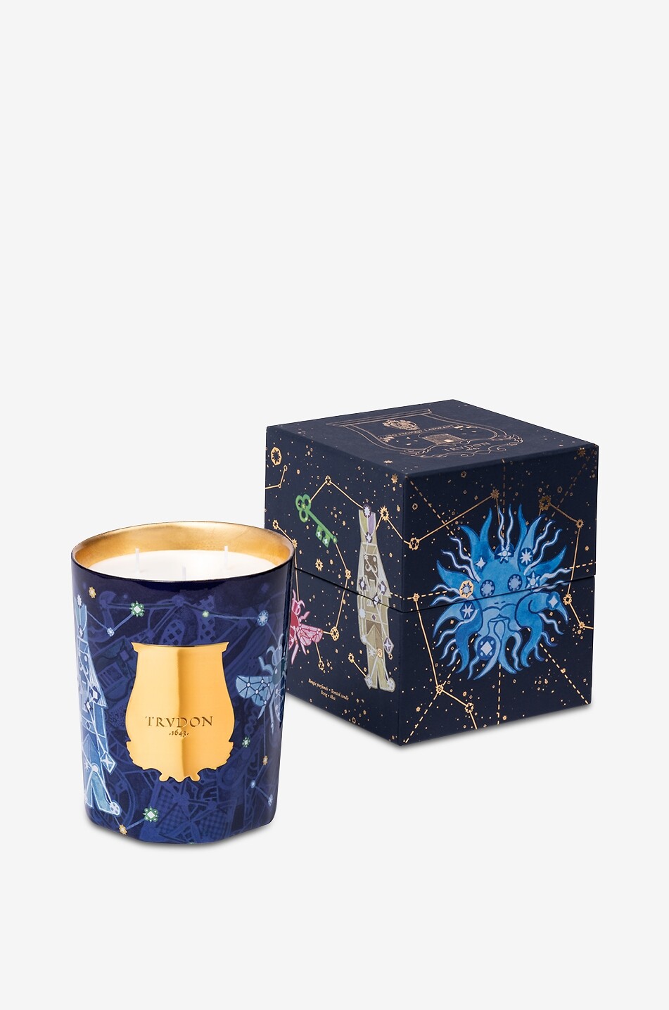 TRUDON Duftkerze Luna - Limitierte Weihnachtsausgabe - 800 g Haus Farblos 2