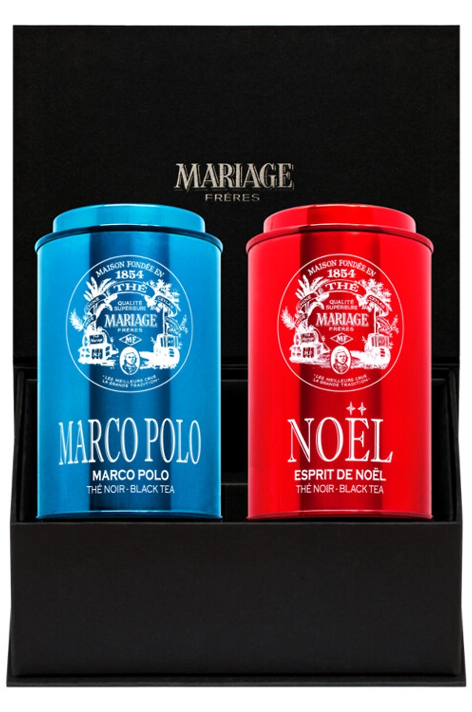 MARIAGE FRERES Coffret de thés en vrac Marco Polo & Esprit de Noël - 2 x 100g Maison Incolore 1