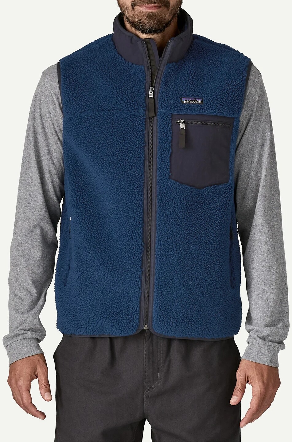 Classic Retro-X fleece high-neck vest - PATAGONIA - DARK BLUE
