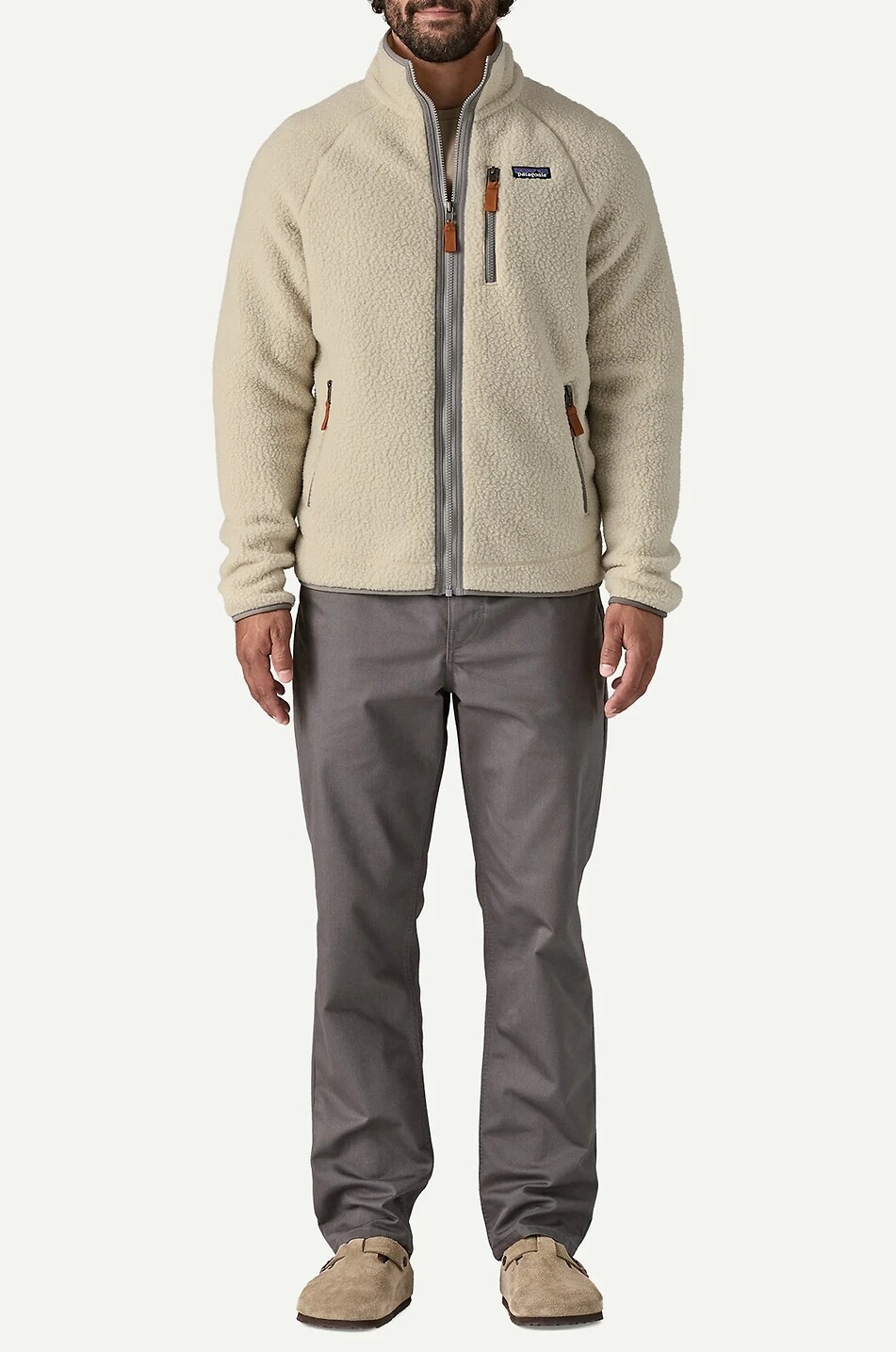 PATAGONIA Retro Pile high-neck fleece lightweight jacket Men BEIGE 4