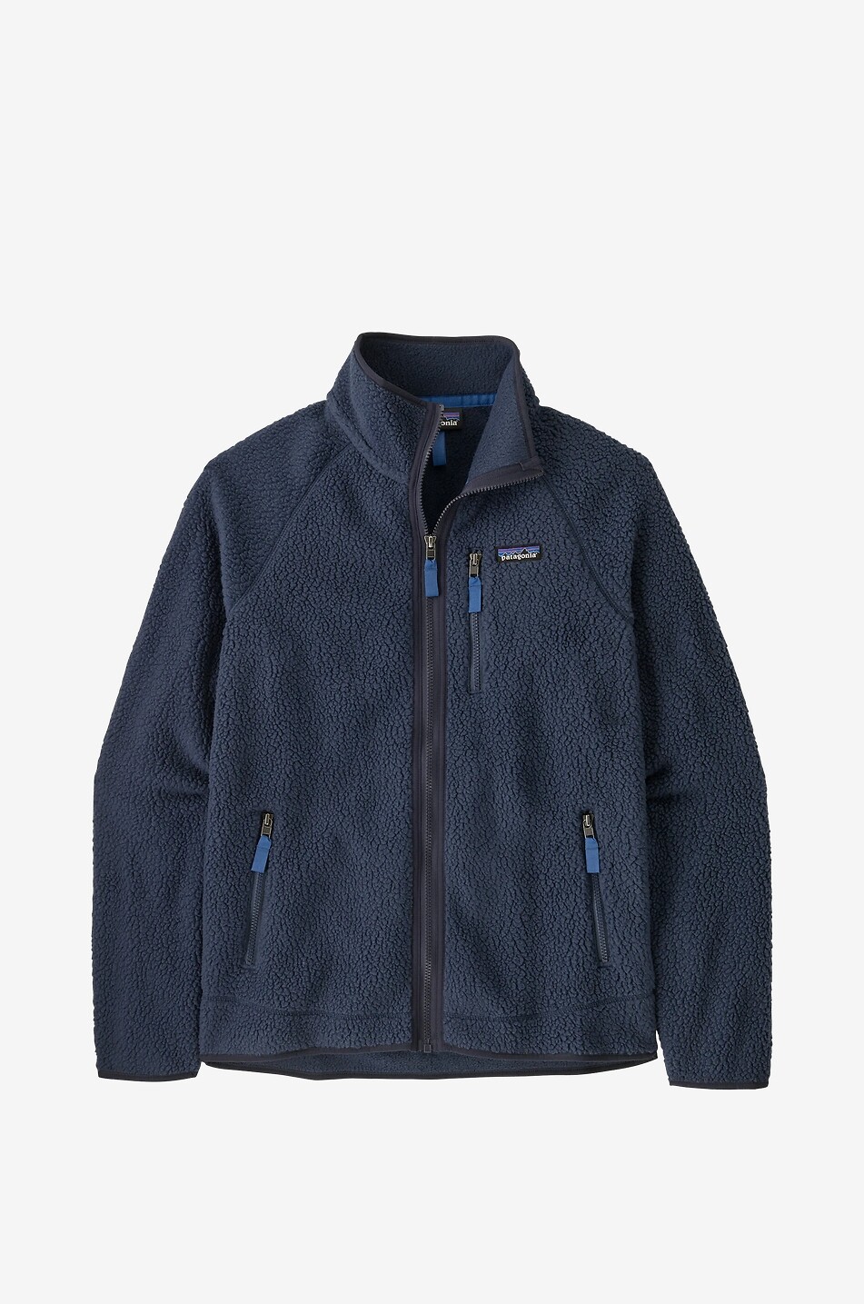 Hochwertige Fleecejacke mit Stehkragen Retro Pile