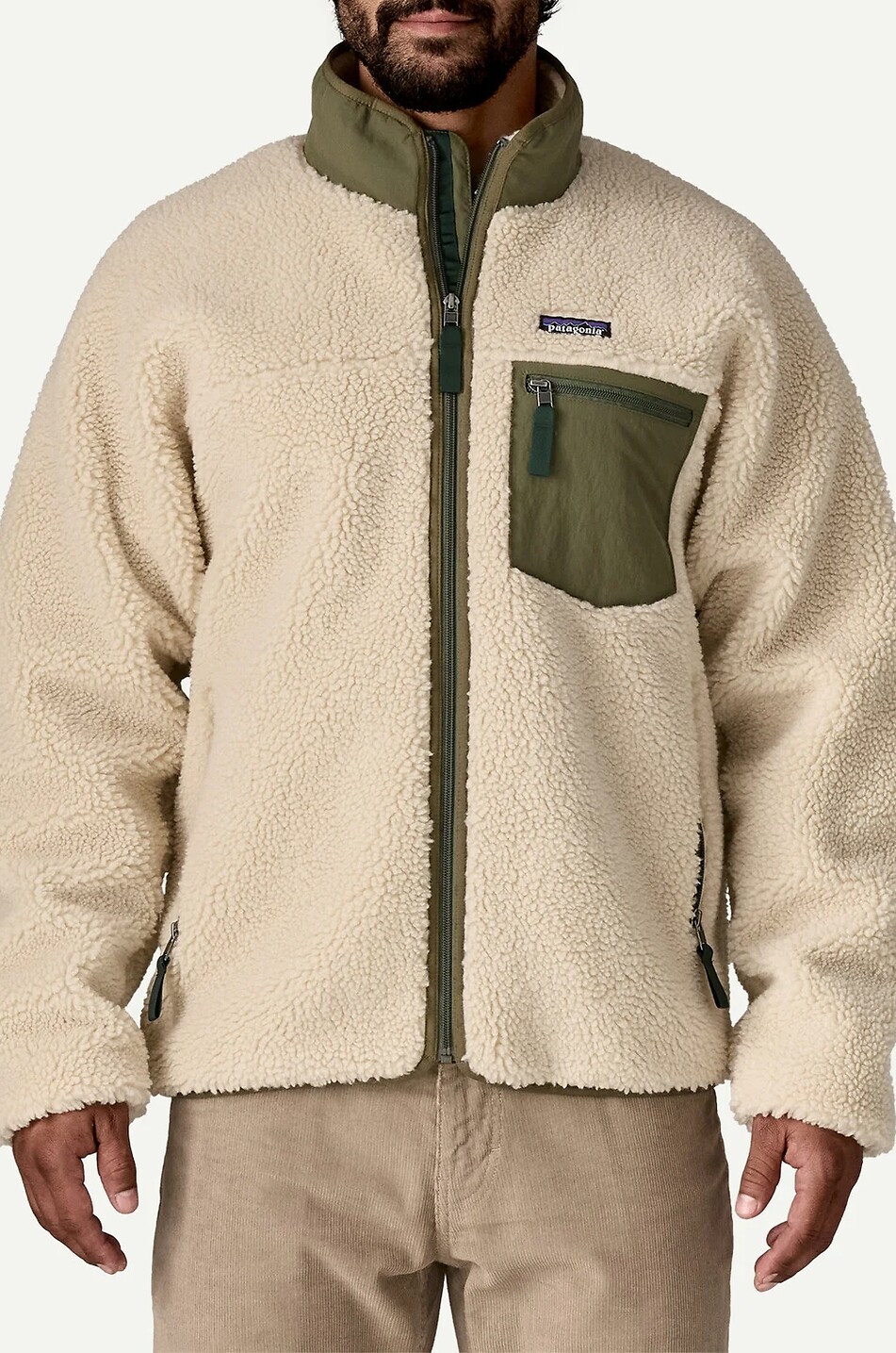 PATAGONIA Retro-X Classic fleece high-neck jacket Men BEIGE 2