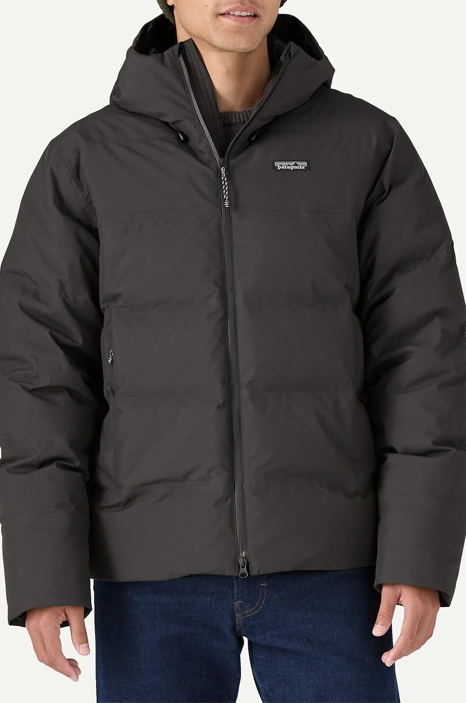 PATAGONIA Jackson Glacier technical fabric hooded down jacket Men BLACK 2