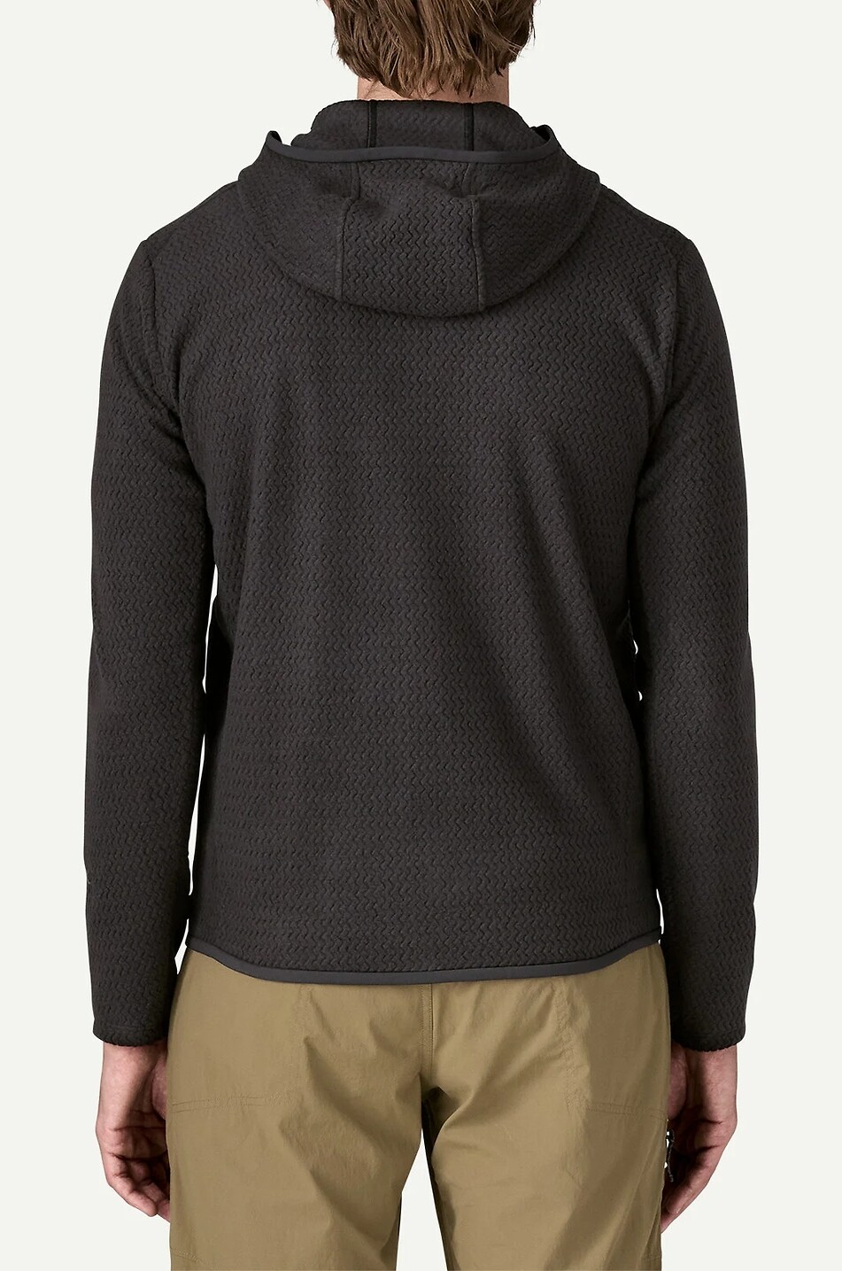 PATAGONIA Pull à col montant zippé en polaire R1 Air Homme NOIR 3