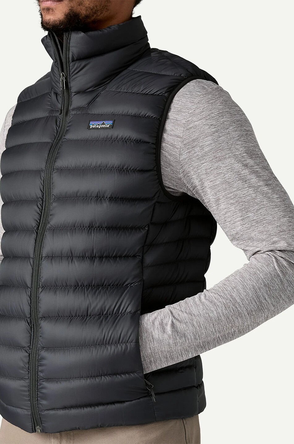 PATAGONIA Edelhandwerkliche Daunenweste Down Sweater Herren SCHWARZ 5