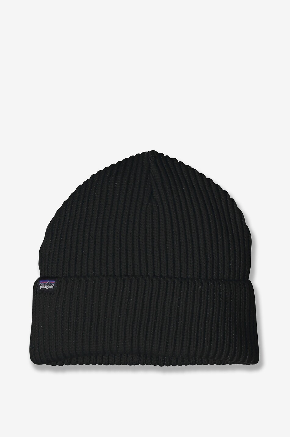 PATAGONIA Bonnet en maille Fishermans Rolled Homme NOIR 1