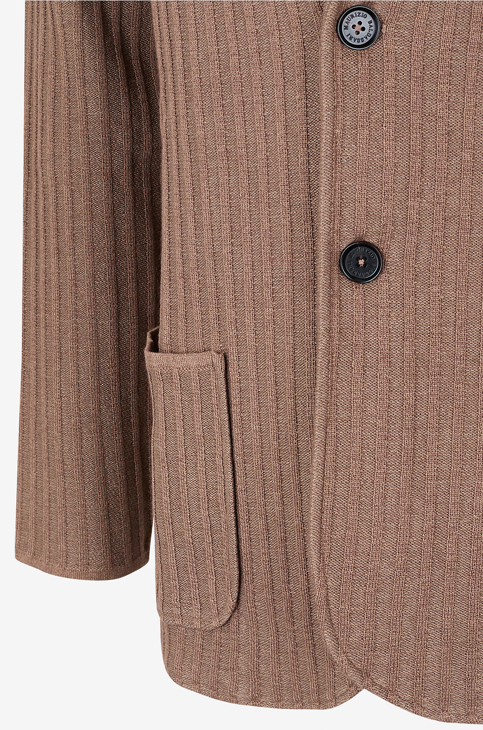 MAURIZIO BALDASSARI Rippstrick-Blazer aus Seiden- und Kaschmirmix Herren KAMELFARBEN 3