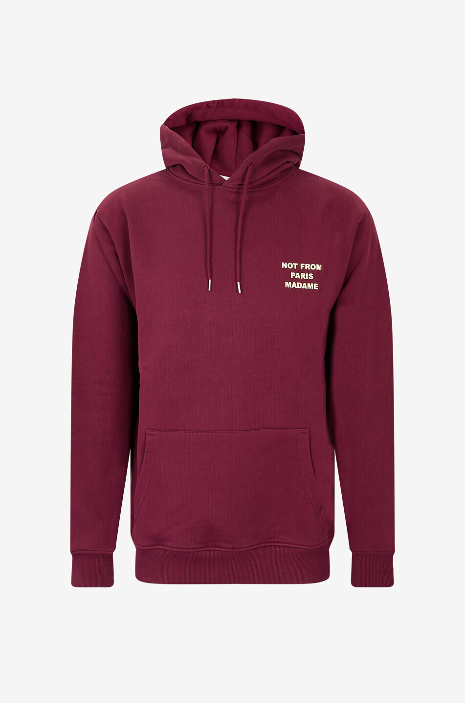 DROLE DE MONSIEUR Sweat-shirt à capuche en molleton Le Hoodie Slogan Homme ROUGE FONCÉ 1