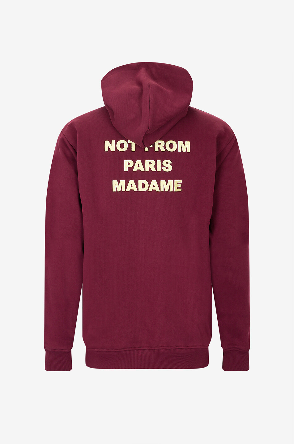 DROLE DE MONSIEUR Sweat-shirt à capuche en molleton Le Hoodie Slogan Homme ROUGE FONCÉ 2