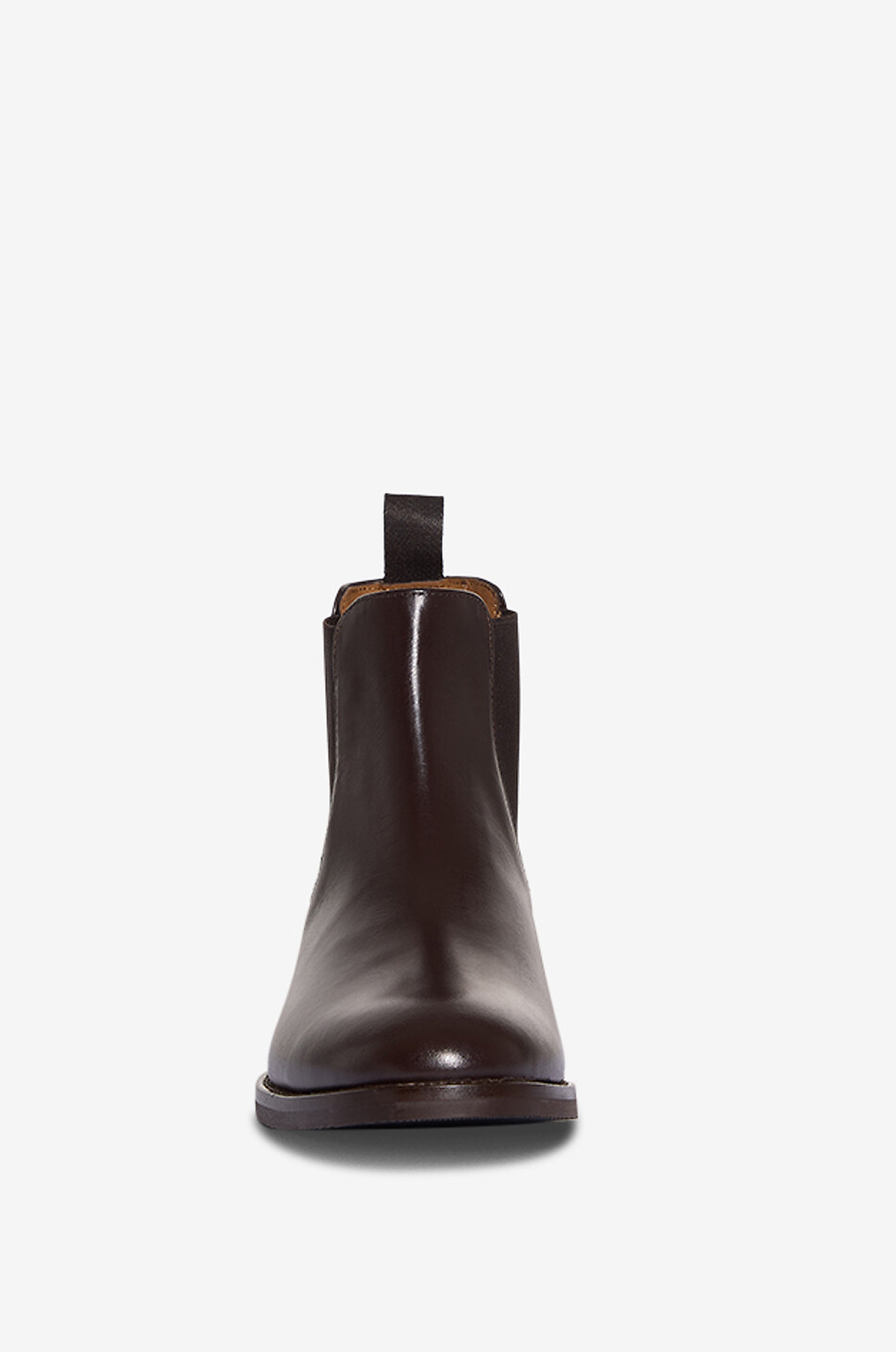 BONGENIE Flache Chelsea Stiefeletten aus edlem Glattleder Damen DUNKELBRAUN 2