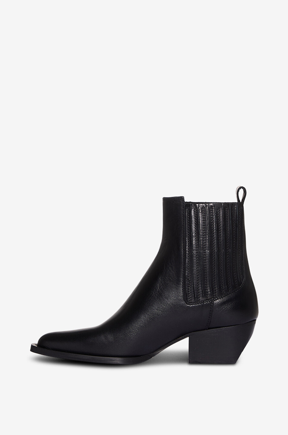 BONGENIE Stiefeletten aus Glattleder mit kubanischem Absatz Western 50 Damen SCHWARZ 3