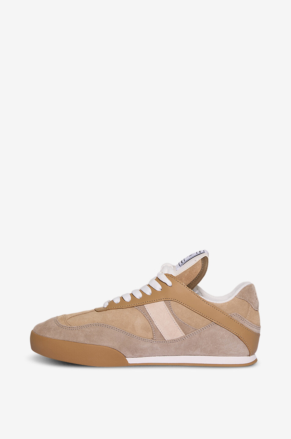 CHLOE Kick suede low-top lace-up trainers Women [akeneo-beigefonce] 3