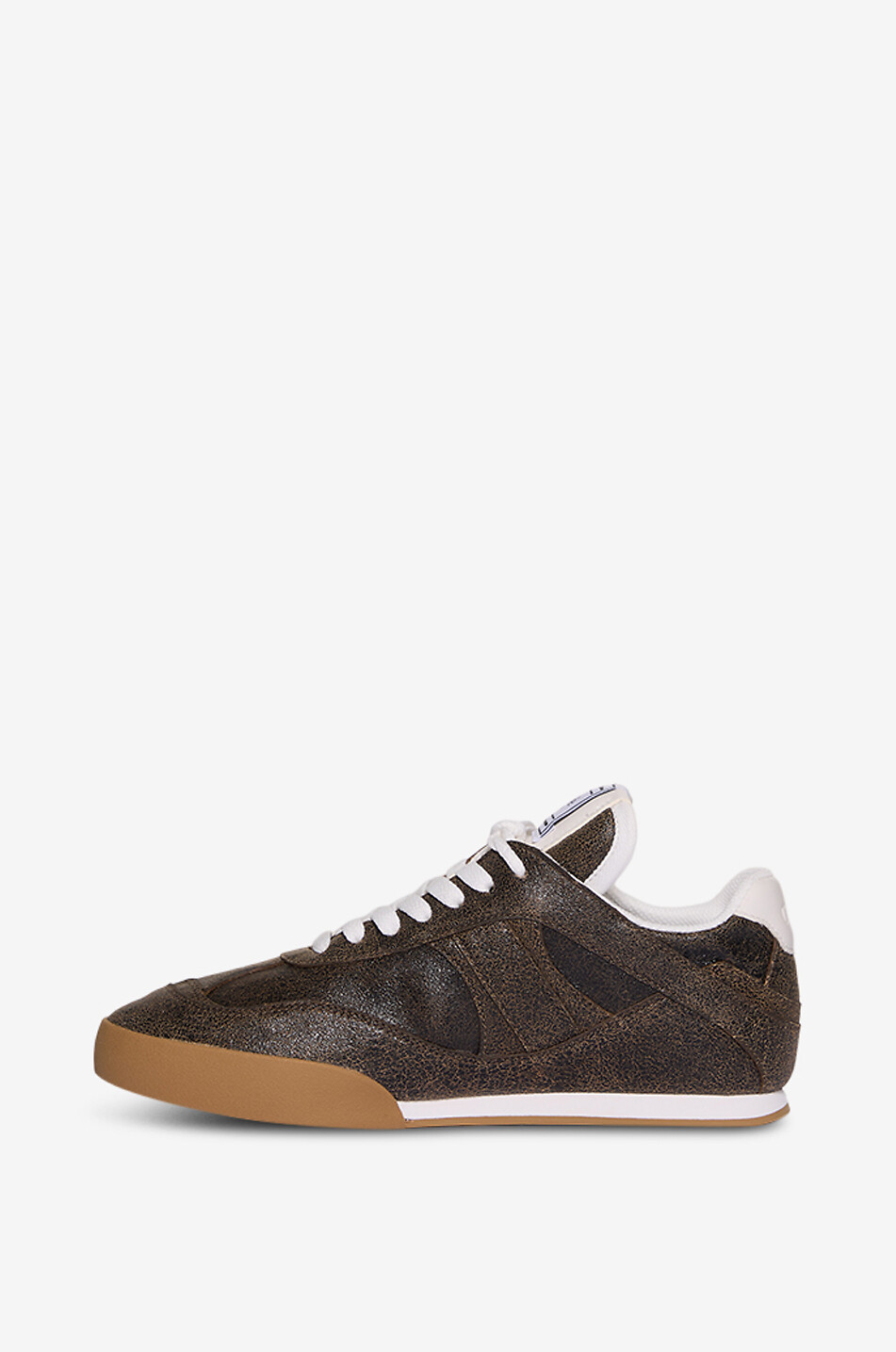 CHLOE Kick suede lace-up low-top trainers Women BROWN 3