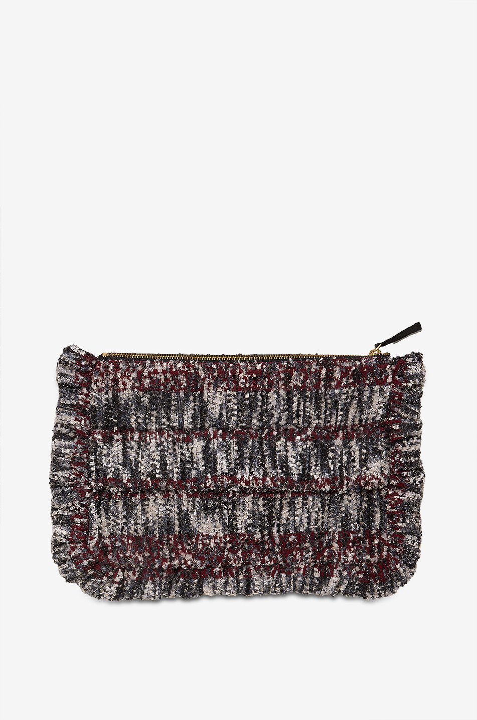LA DOUBLEJ Nucleus embroidered tweed rectangular clutch Women MULTI COLOURED 2