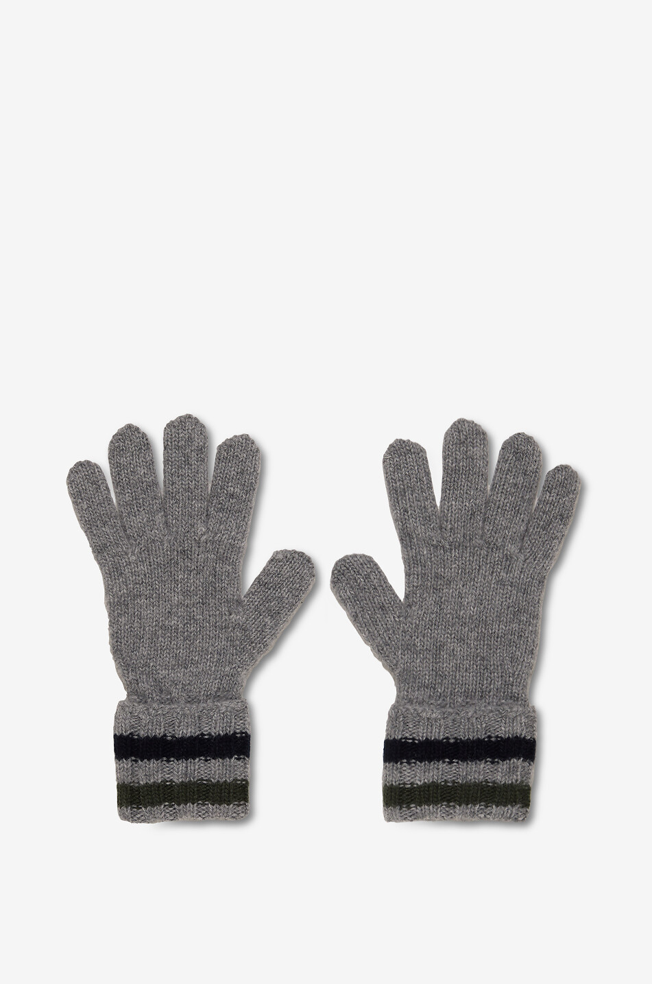 MONCLER Boys knitted hat scarf and gloves set Boy GREY 2