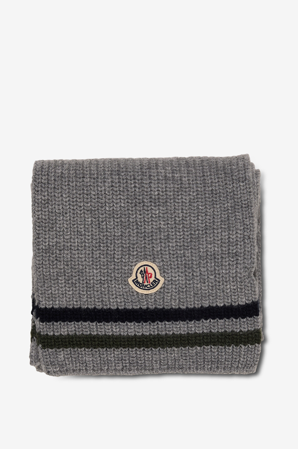 MONCLER Boys knitted hat scarf and gloves set Boy GREY 3