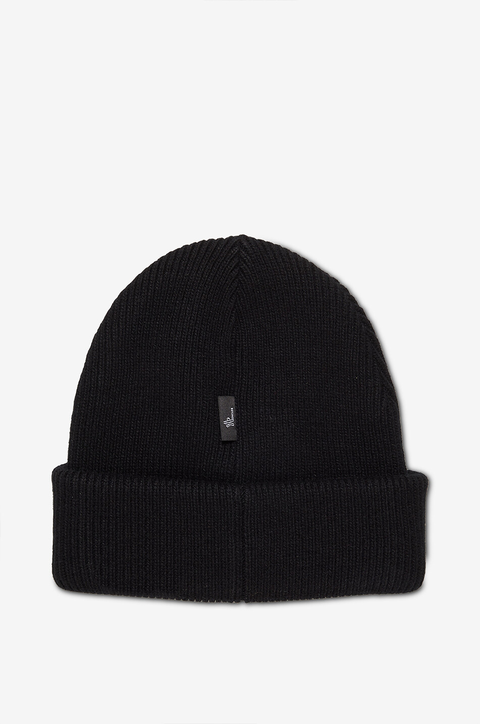 MONCLER GRENOBLE Bonnet en maille à logo brodé Femme NOIR 2