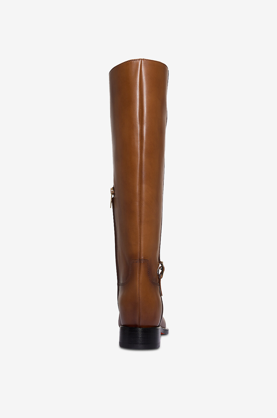 SANTONI Hermi smooth leather boots with buckle strap Women BROWN 4