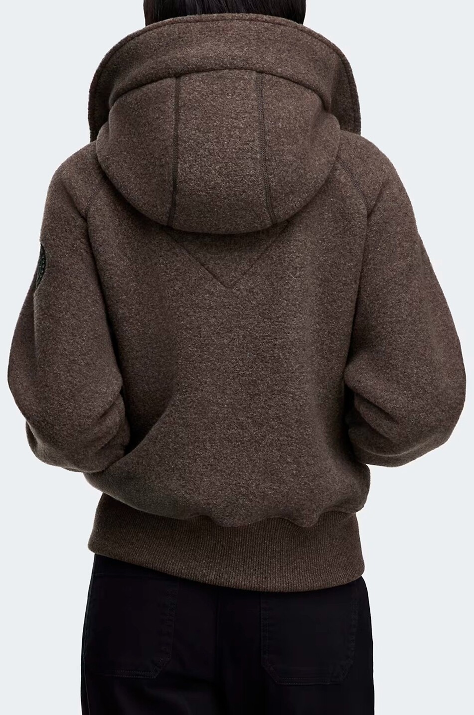 CANADA GOOSE Kurze Reißverschluss-Jacke aus Fleece mit Stehkragen Chiliwack Damen BRAUN 8