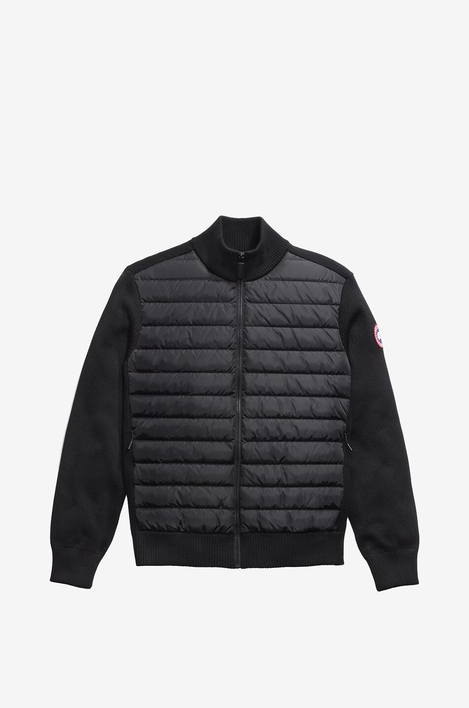 CANADA GOOSE HyBridge knit and down cardigan Men BLACK 1