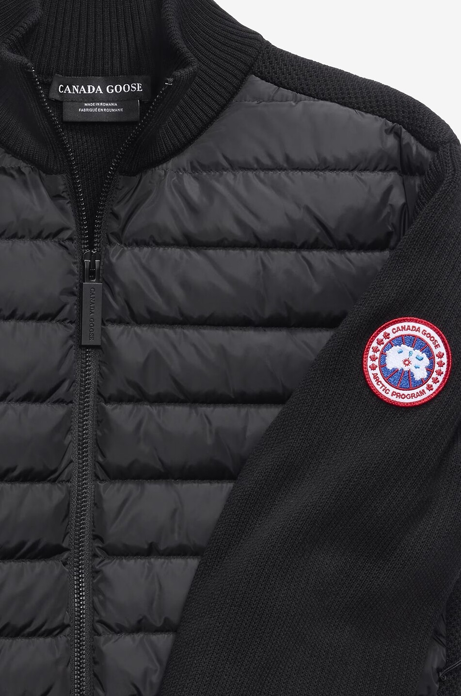 CANADA GOOSE HyBridge knit and down cardigan Men BLACK 2