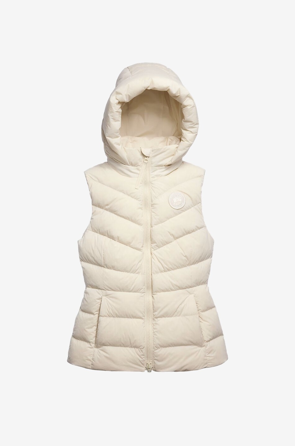 CANADA GOOSE Doudoune sans manches matelassée à col montant Clair Femme BLANC CASSE 2