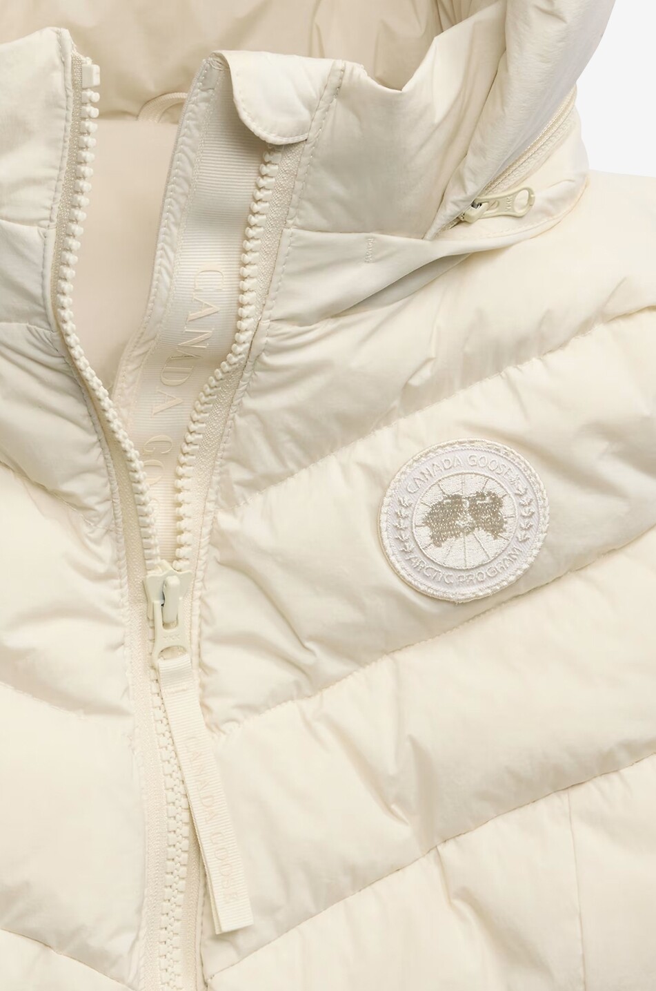 CANADA GOOSE Doudoune sans manches matelassée à col montant Clair Femme BLANC CASSE 4