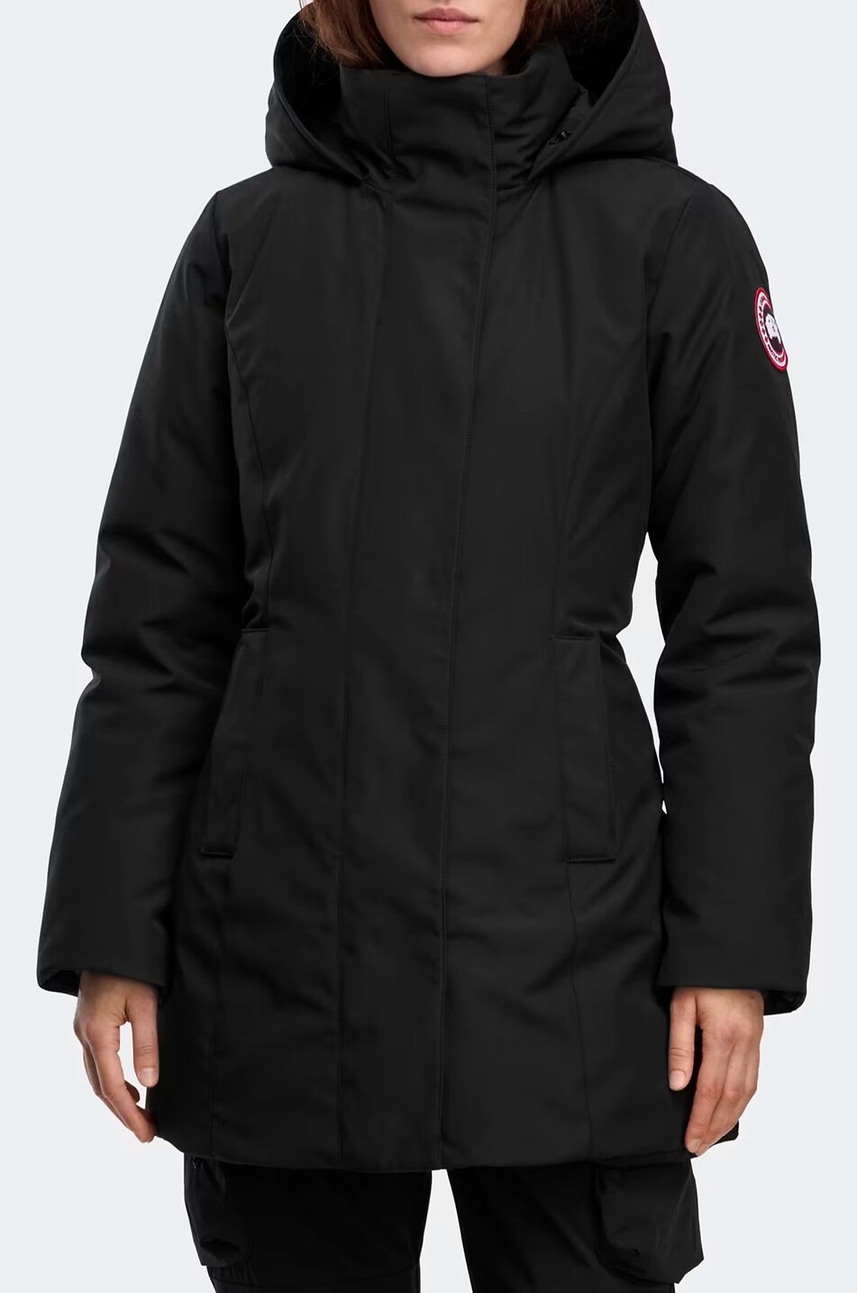 CANADA GOOSE Technische Mittellange Parka Leslie Damen SCHWARZ 6