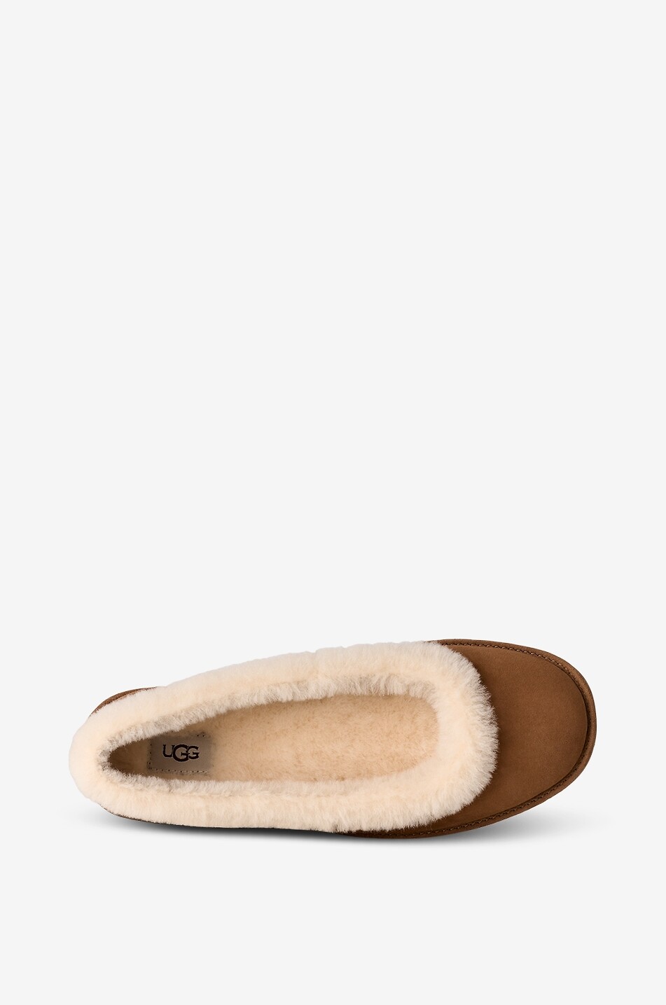 UGG Zora shearling-lined suede ballerina flats Women BROWN 7