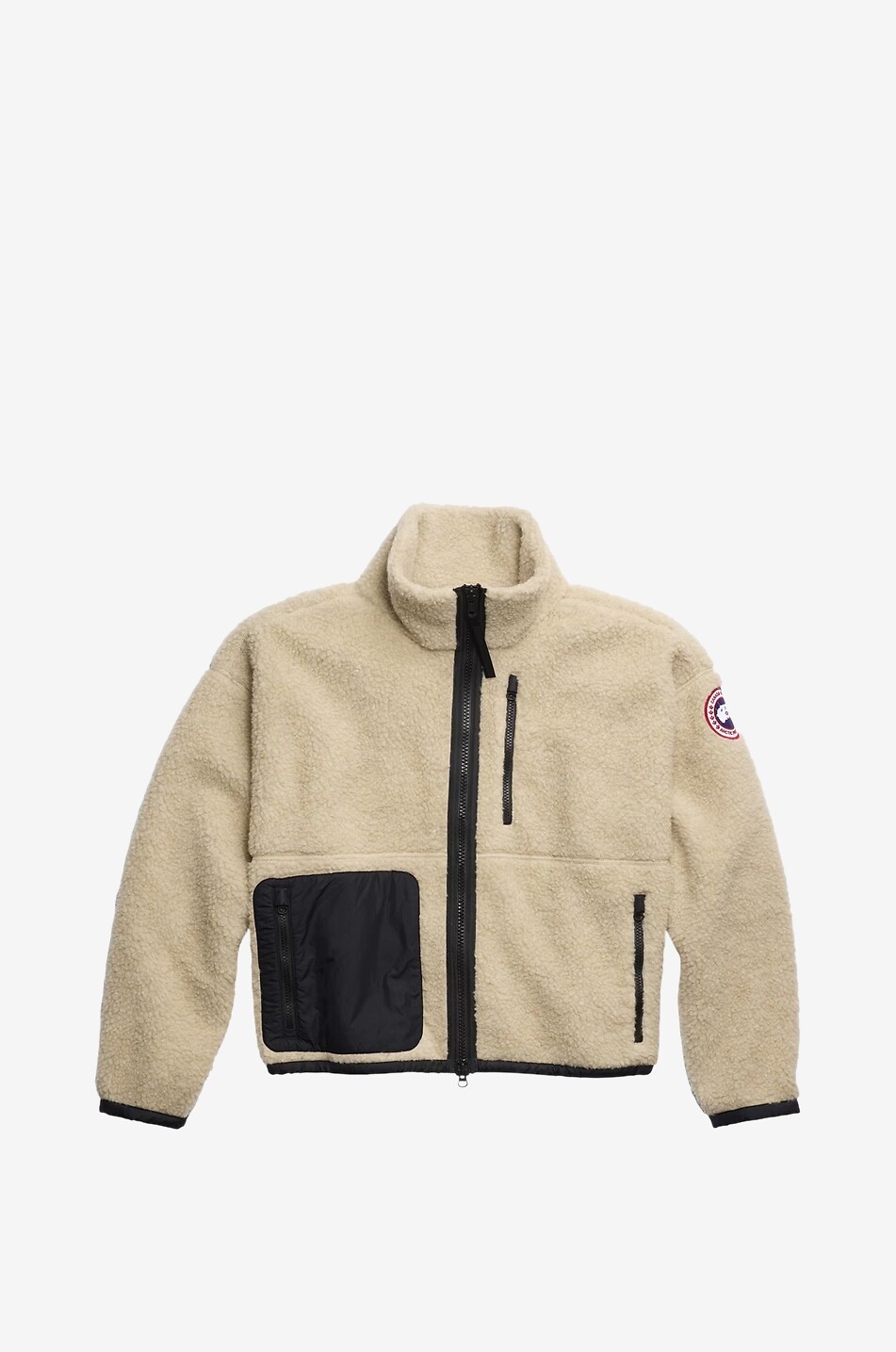 CANADA GOOSE Simcoe short fleece high-neck jacket Women BEIGE 2