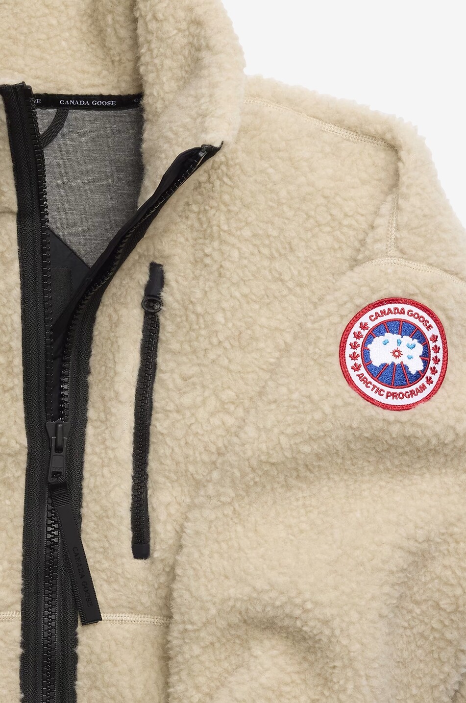 CANADA GOOSE Simcoe short fleece high-neck jacket Women BEIGE 4