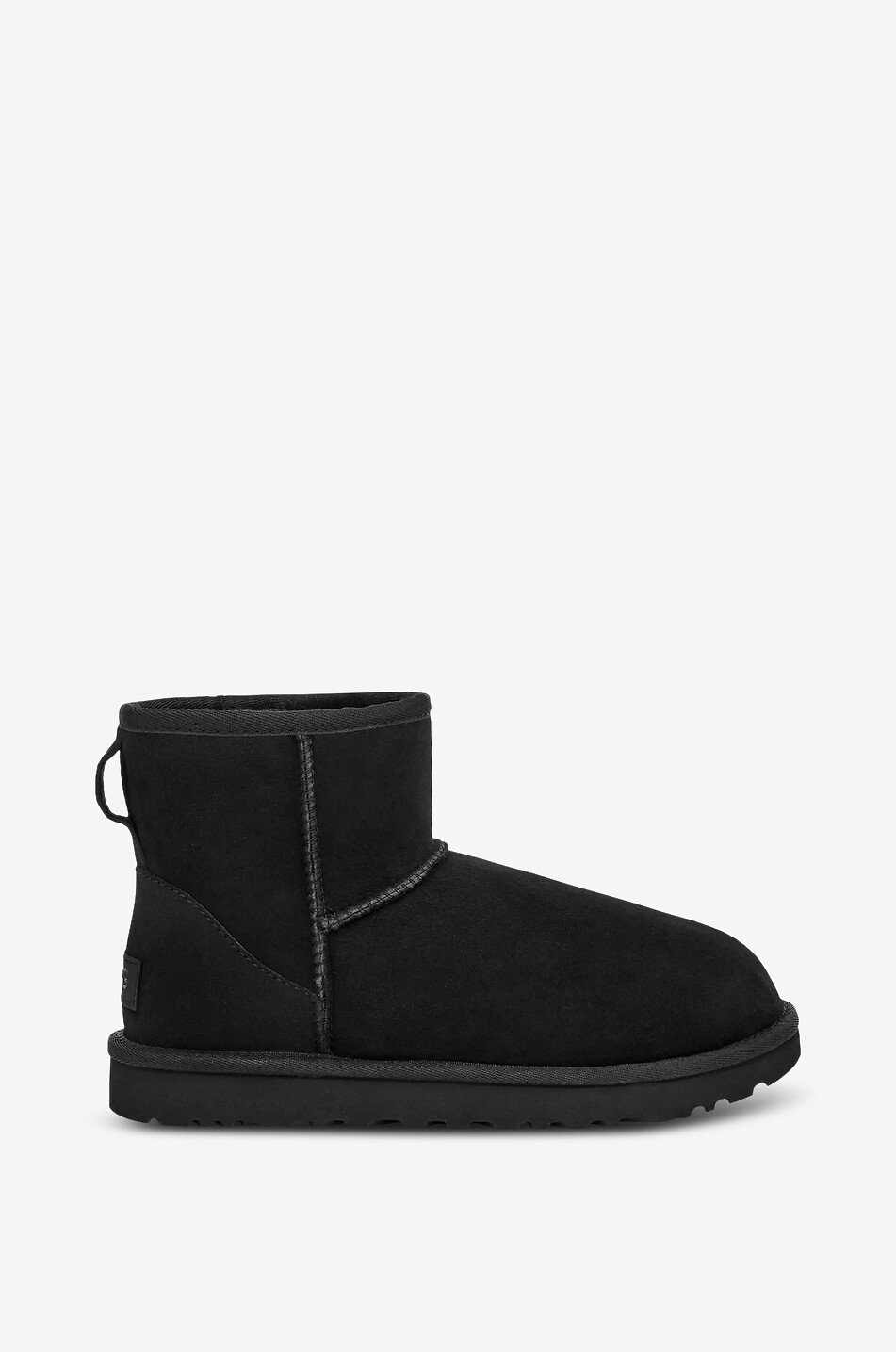 UGG Bottines à col en daim Classic Mini II Femme NOIR 2