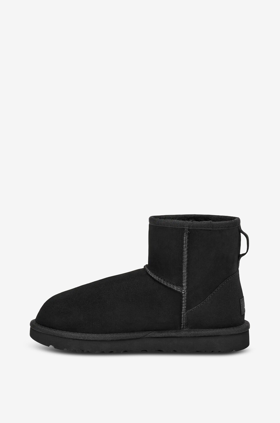 UGG Bottines à col en daim Classic Mini II Femme NOIR 3