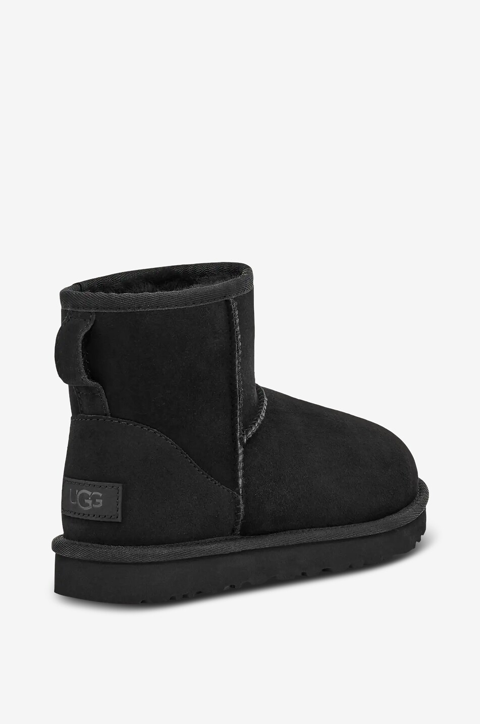 UGG Bottines à col en daim Classic Mini II Femme NOIR 4