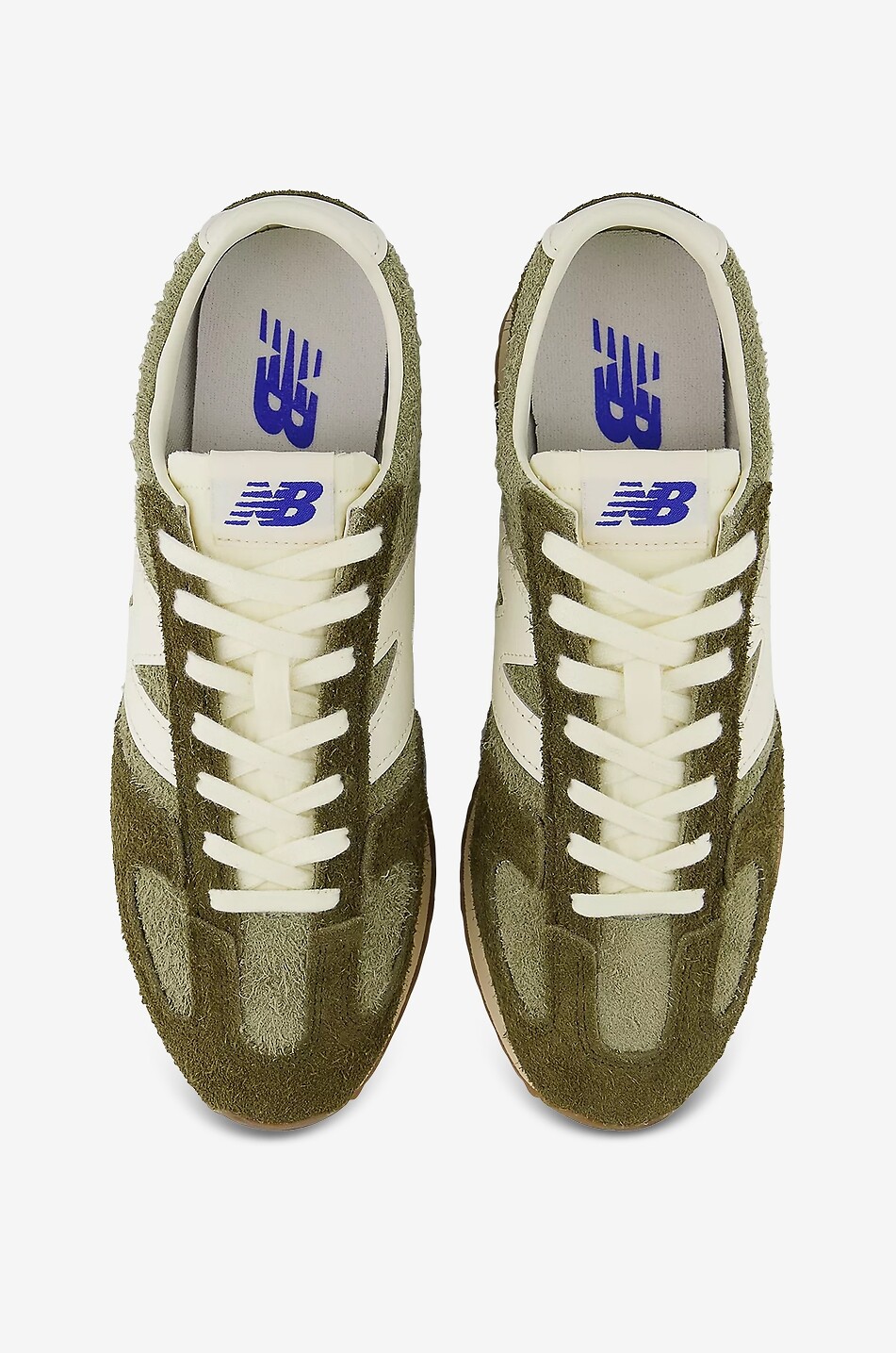 NEW BALANCE Baskets basses en daim à lacets 471 Femme VERT FONCÉ 4