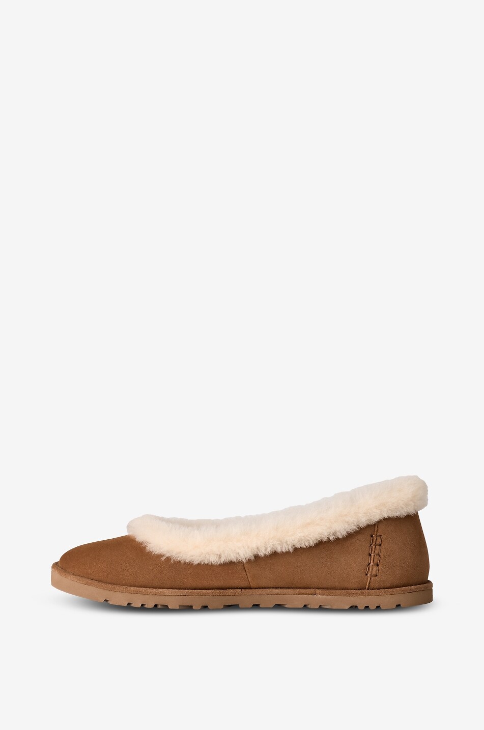 UGG Zora shearling-lined suede ballerina flats Women BROWN 5