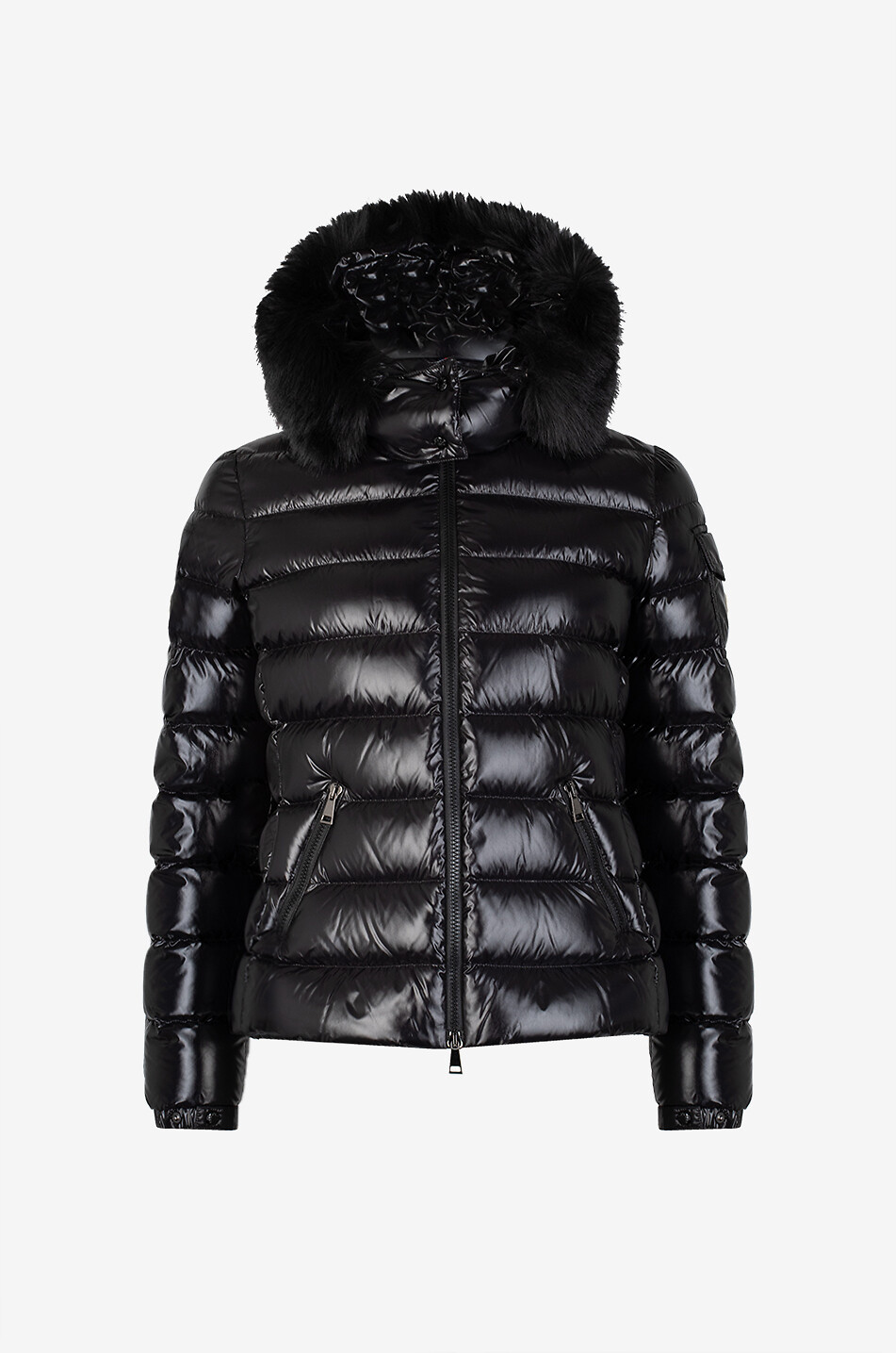 Kurze Steppjacke mit Stehkragen aus technischem Gewebe Badyf