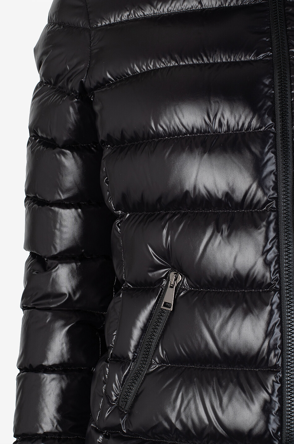 MONCLER Kurze Steppjacke mit Stehkragen aus technischem Gewebe Badyf Damen SCHWARZ 3