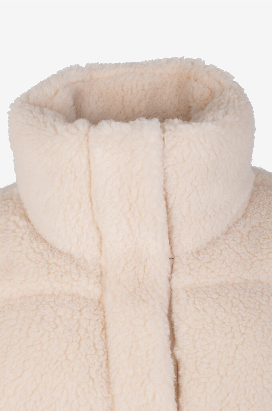 WEEKEND MAX MARA Alfredo fleece high-neck short puffer jacket Women WHITE 3
