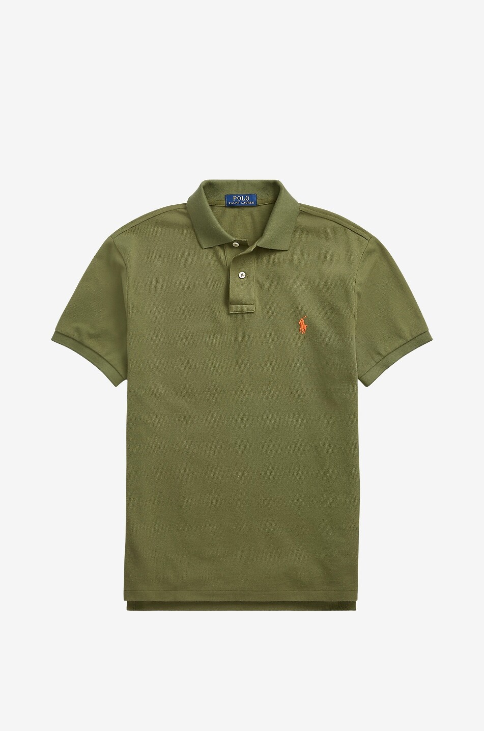 Custom Slim Fit Pony embroidered piqué cotton polo shirt