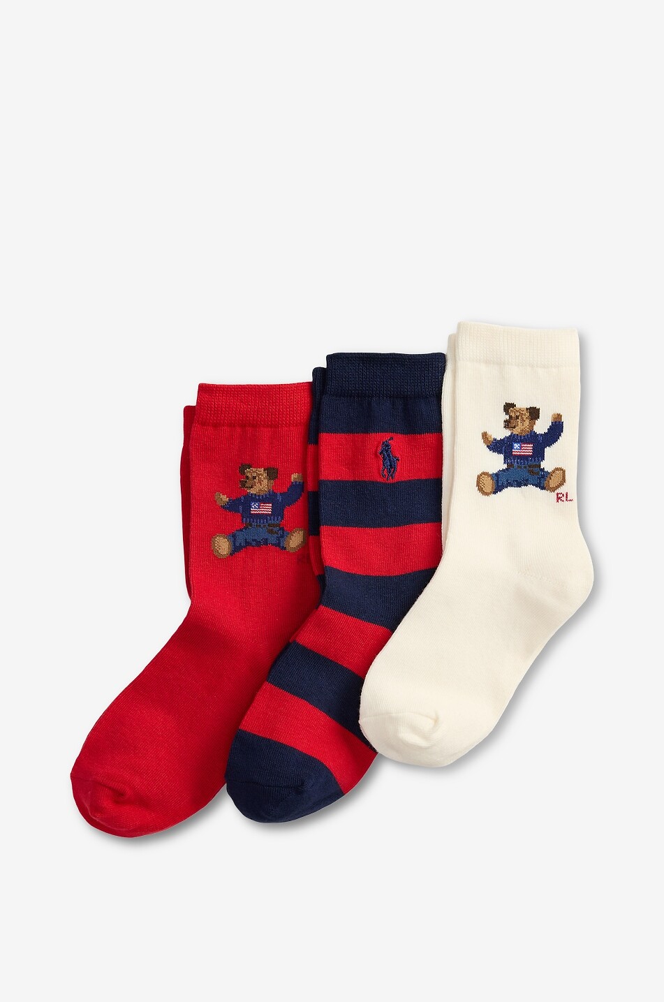 POLO RALPH LAUREN 3er-Set Jungen-Baumwollsocken Polo Bear Junge DUNKELBLAU 1