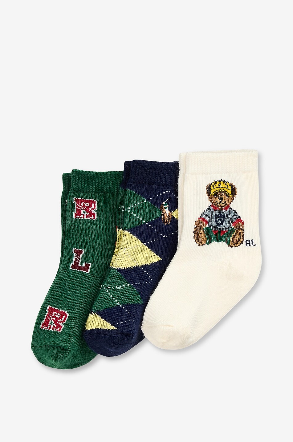 Jungen-Baumwollsocken im 3er-Set Polo Bear