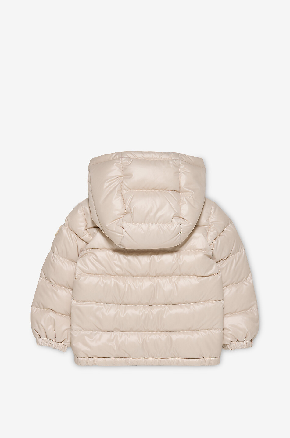 MONCLER Kurze Steppjacke aus technischem Gewebe Mesles Baby Hellbeige 2