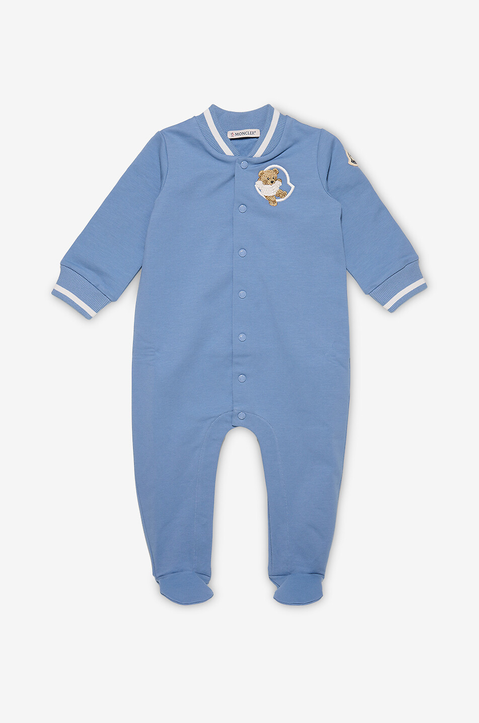 Barboteuse bébé à col rond en jersey