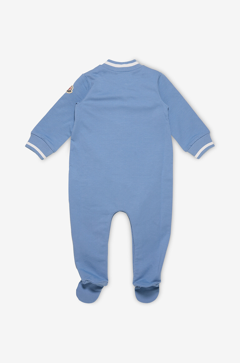 MONCLER Barboteuse bébé à col rond en jersey Bébé BLEU CLAIR 2